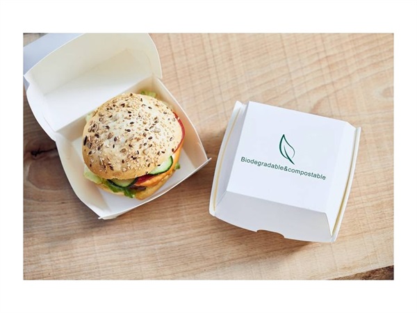 LEONE Hamburger box in PLA, 25 pezzi