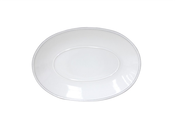 COSTA NOVA Friso bianco, piatto ovale 30 cm