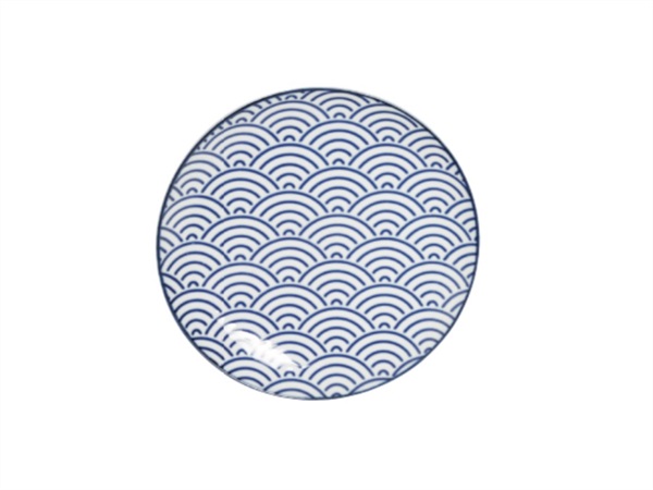 TOKYO DESIGN STUDIO Nippon Blue, piatto wave 16 cm