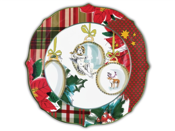 BACI MILANO Baci milano - xmas tartan - piatto piano