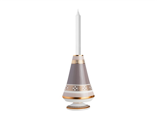 BACI MILANO xmas gala - portacandela medium solid copper, poudre chic