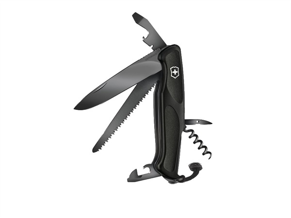 VICTORINOX Coltello multiuso, Ranger Grip 55 Onyx Black