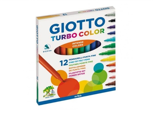 FILA Giotto turbocolor - astuccio da 12 pennarelli