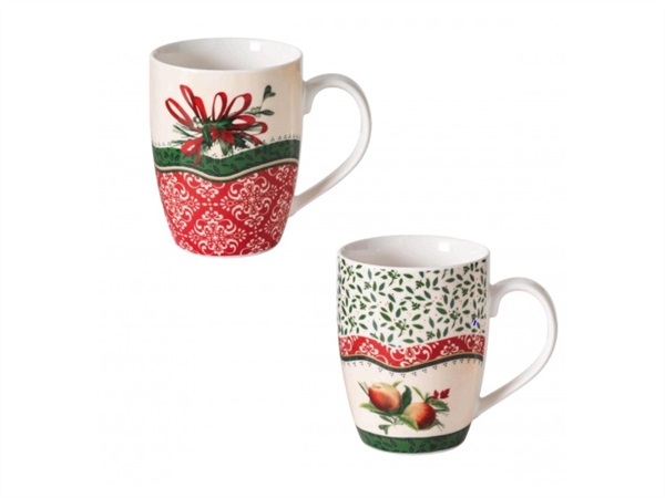 BRANDANI GIFT GROUP S.A.S. CANTICO, MUG SET 2 PZ NEW BONE CHINA