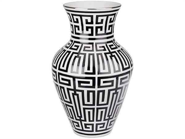 RICHARD GINORI Labirinto nero, VASO MING H 25 CM