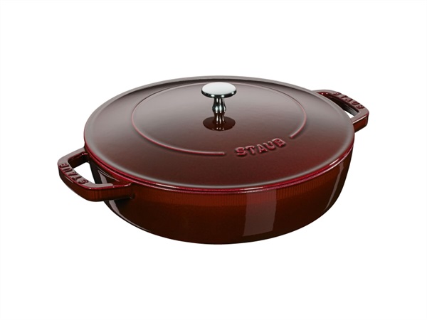 STAUB Tegame chistera rosso granata, Ø 24 cm