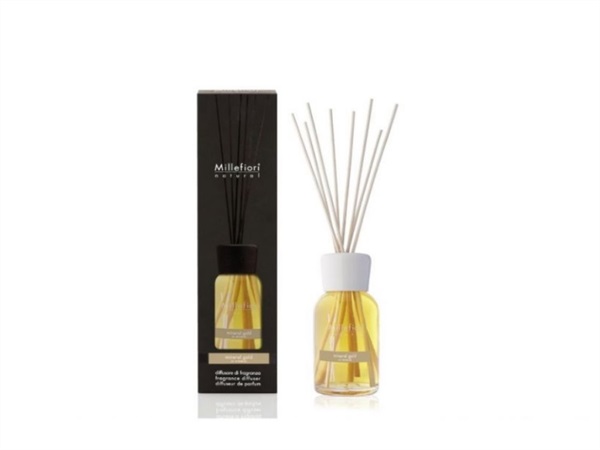 MILLEFIORI DIFFUSORE A BASTONCINI COLLEZIONE NATURAL MILLEFIORI - MINERAL GOLD 500 ML