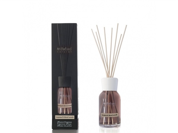 MILLEFIORI DIFFUSORE A BASTONCINI COLLEZIONE NATURAL MILLEFIORI - incense & blond woods 500 ML