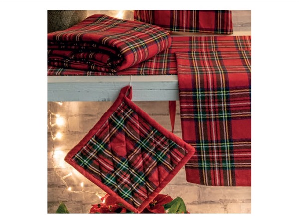 VILLA D'ESTE HOME TIVOLI Christmas chess, presina tartan