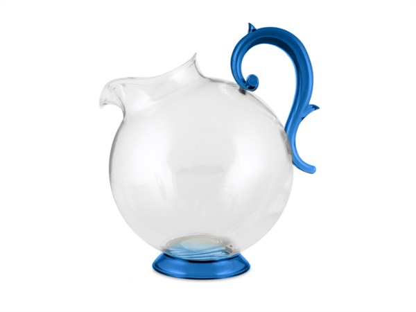 BACI MILANO Aqua brocca 1 lt, trasparente/blu