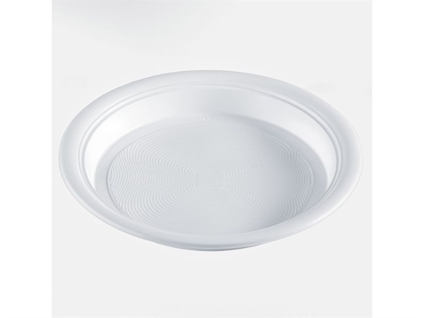 ISAP PACKAGING Piatto bianco in polipropilene 22 CM, 30 pz