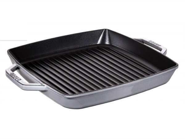 STAUB Griglia 2 manici, grigio grafite, 33 x 33 cm