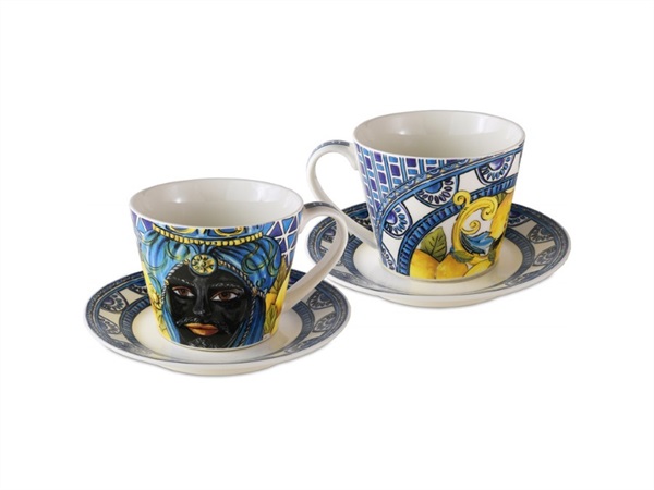 BACI MILANO Baci milano - sicily - set 2 tazzine caffè blu