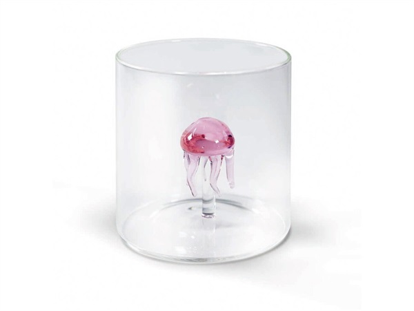 WD LIFESTYLE Bicchiere in vetro 250 ml, medusa