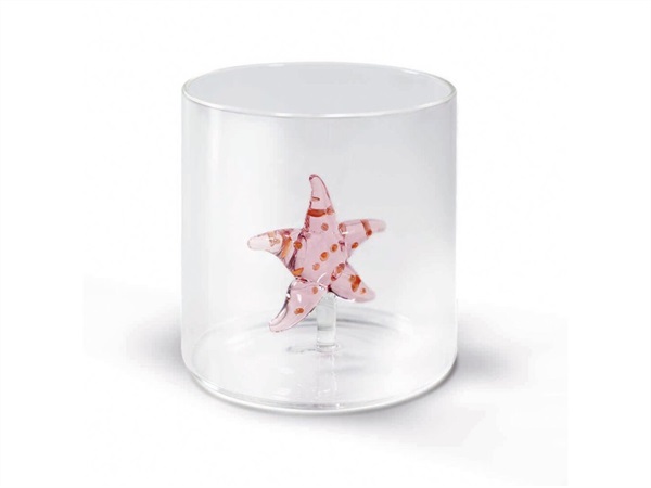 WD LIFESTYLE Bicchiere in vetro 250 ml, stella marina