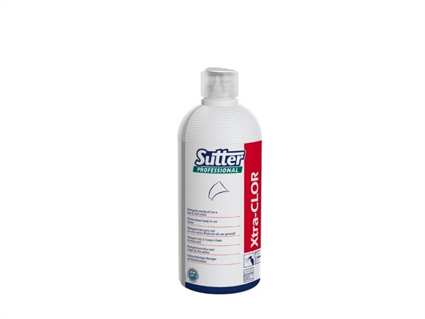 SUTTER PROFESSIONAL XTRA CLOR, detergente igienizzante al cloro attivo, 500 ml
