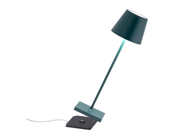 ZAFFERANO S.R.L. Poldina pro lampada da tavolo ricaricabile di zafferano - verde scuro