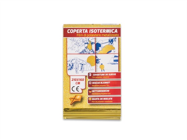 PVS COPERTA ISOTERMICA ORO/ARGENTO 210x160 cm