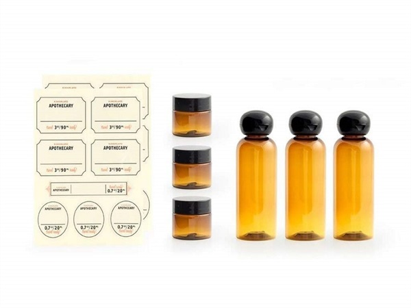 KIKKERLAND EUROPE Set da viaggio apothecary - kikkerland sh32