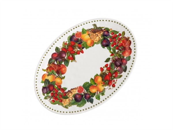 BRANDANI GIFT GROUP S.A.S. LE PRIMIZIE, vassoio ovale 35,5x25 cm MELAMINA
