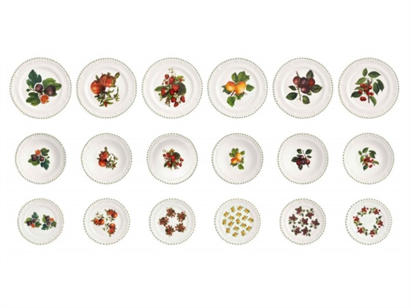 BRANDANI GIFT GROUP S.A.S. LE PRIMIZIE, servizio tavola 18 piatti porcellana