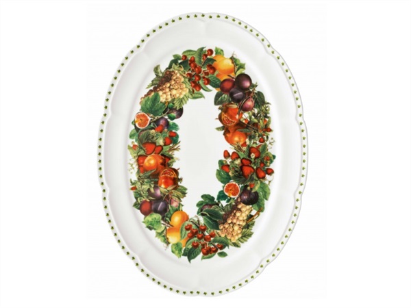 BRANDANI GIFT GROUP S.A.S. LE PRIMIZIE, vassoio 40x30cm porcellana