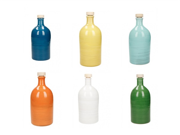 BRANDANI GIFT GROUP S.A.S. Oliera artigianale 500 ml colori assortiti, maiolica