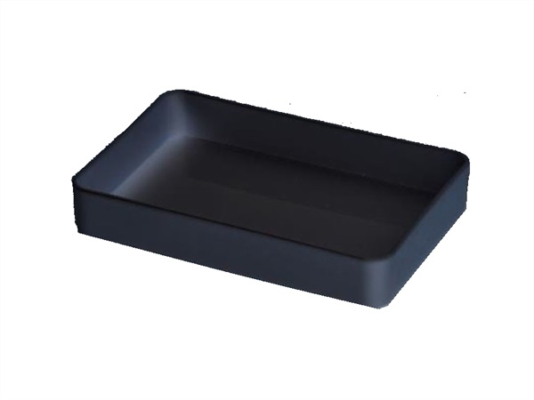 MC RISTORAZIONE Tegamino rettangolare, 15x22x4 cm, nero