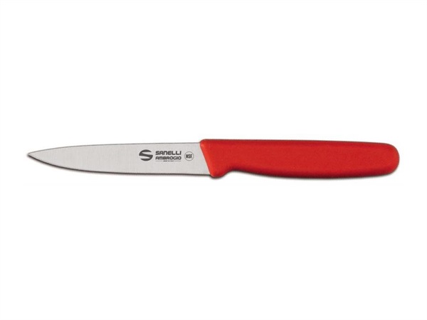 AMBROGIO SANELLI Supra colore - coltello spelucchino, rosso, 11 cm