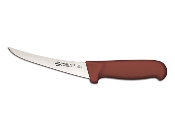 AMBROGIO SANELLI Bbq - coltello disosso curvo lama rigida, 15 cm