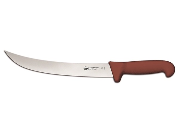 AMBROGIO SANELLI Bbq - coltello scimitarra americana, lama stretta, 26 cm