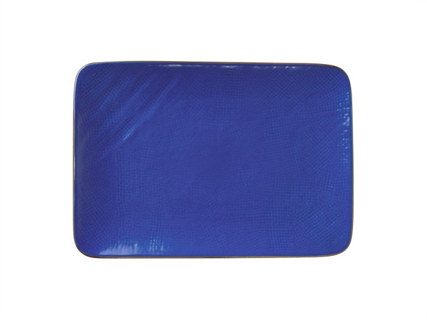 NOVITA' HOME Mediterraneo, piatto rettangolare blue 27 cm