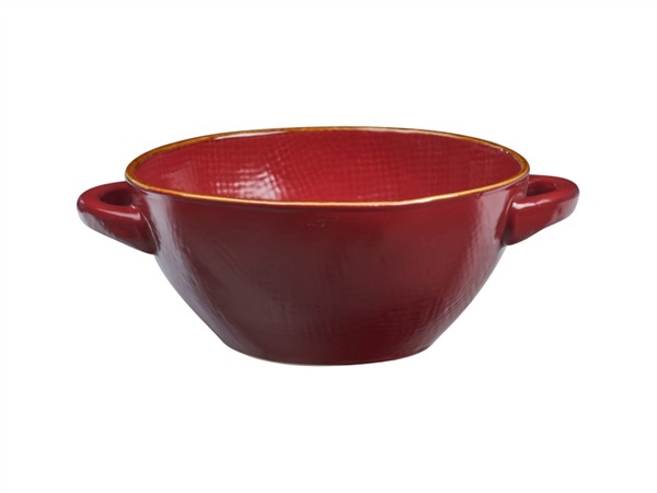 NOVITA' HOME Mediterraneo, ciotola zuppa rosso 20x15