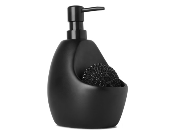 UMBRA Joey, dispenser sapone con portaoggetti nero