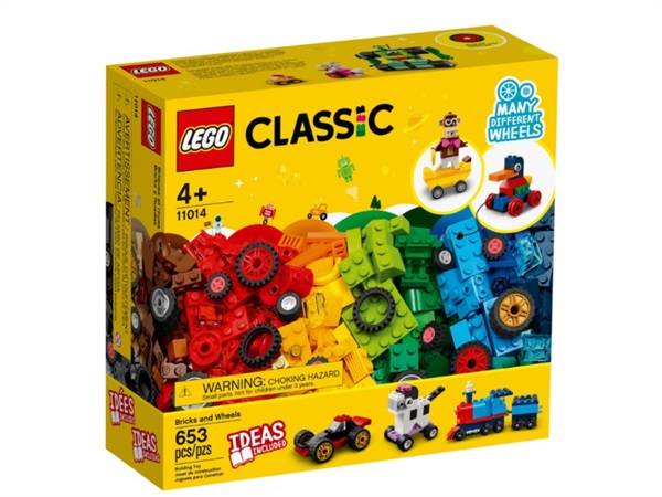 LEGO Lego Classic, Mattoncini e ruote 11014