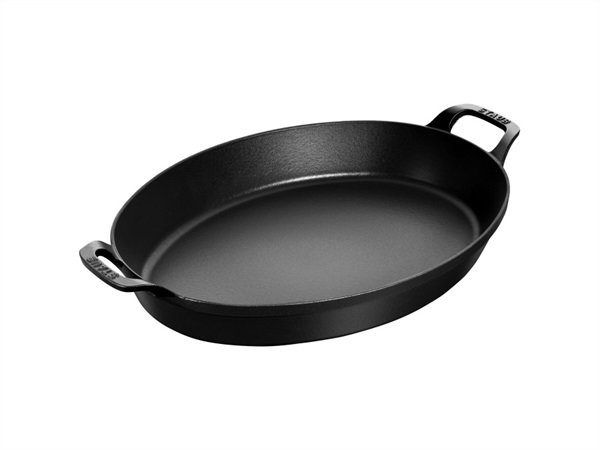 STAUB PIROFILA OVALE - 37 CM X 28 CM, NERA