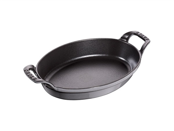 STAUB PIROFILA OVALE - 24 CM X 18 CM, COLORE GRIGIO GRAFITE