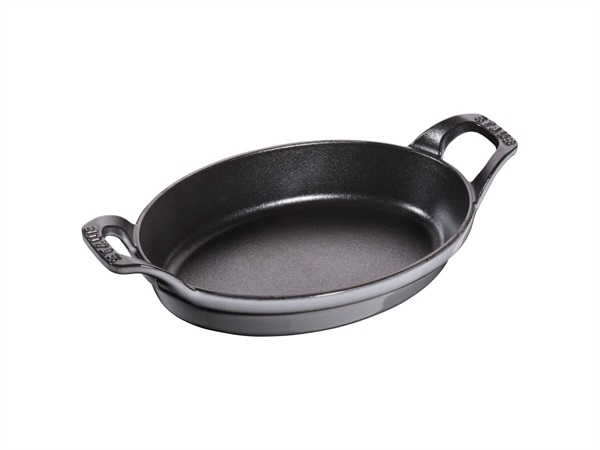 STAUB PIROFILA OVALE - 21 CM X 15 CM, COLORE GRIGIO GRAFITE