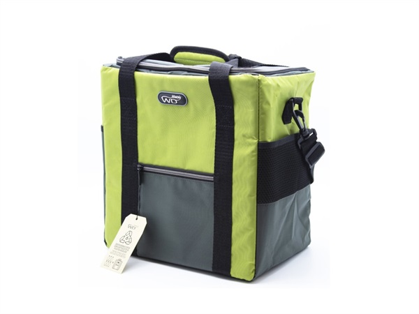 WD LIFESTYLE Borsa termica con tessuto in PET riciclato, 18 lt,verde