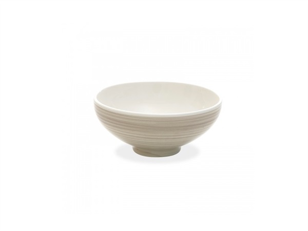 ZAFFERANO S.R.L. Patera Bowl grande stoneware decoro pallino 90 cl beige