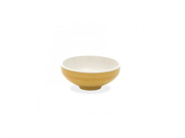 ZAFFERANO S.R.L. Patera Bowl media stoneware decoro pallino 90 cl giallo