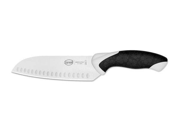 COLTELLERIE SANELLI Sakura, coltello santoku olivato, 17 cm