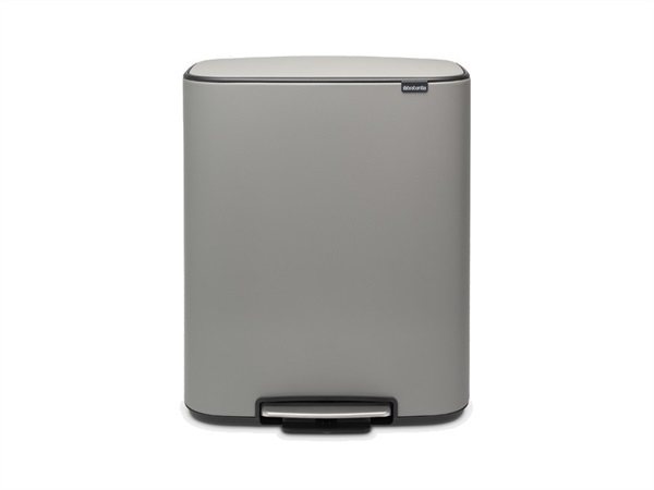 BRABANTIA BO PEDAL BIN PATTUMIERA 60 litri - Mineral Concrete Grey