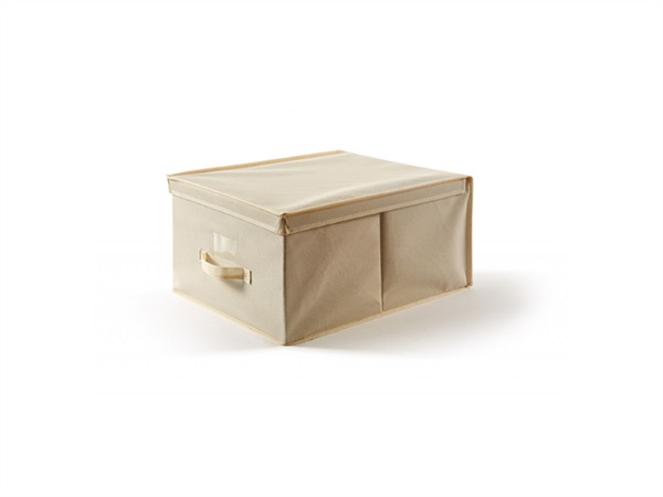 PERFETTO Easybox scatola custodia tnt, tessuto, ecru 40x50x25 cm