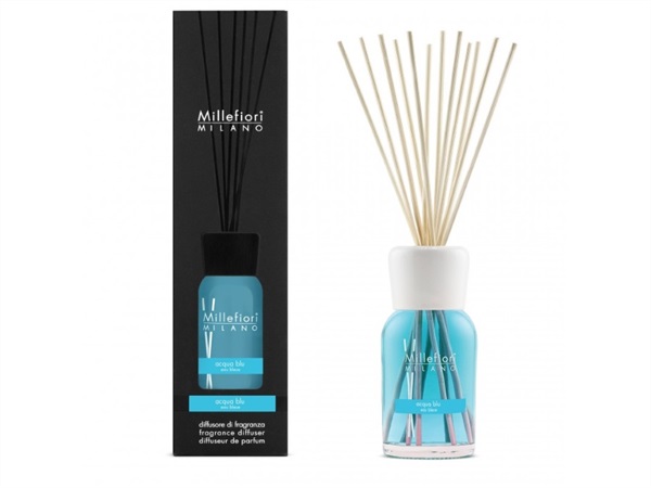MILLEFIORI DIFFUSORE A BASTONCINI COLLEZIONE NATURAL MILLEFIORI - ACQUA BLU 500 ML