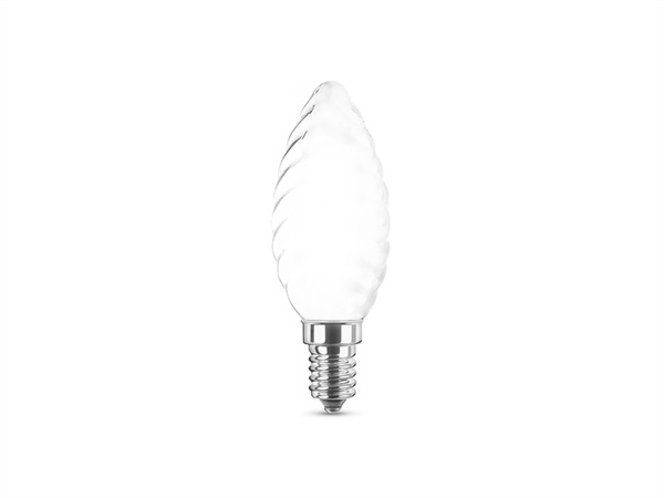 NOVA LINE Tortiglione a led opale a filamento E14 - 6W - 4000K - 720lm