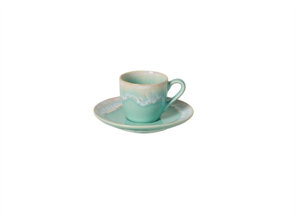 CASAFINA Taormina aqua, tazza moka con piattino 0,1 Lt