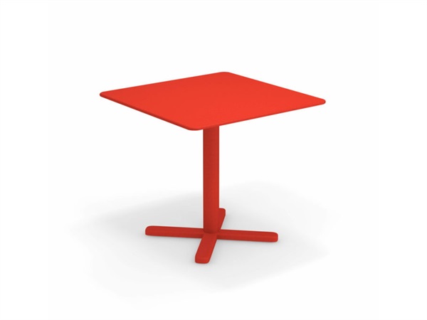 EMU Darwin tavolo quadrato 80x80 cm, rosso 50