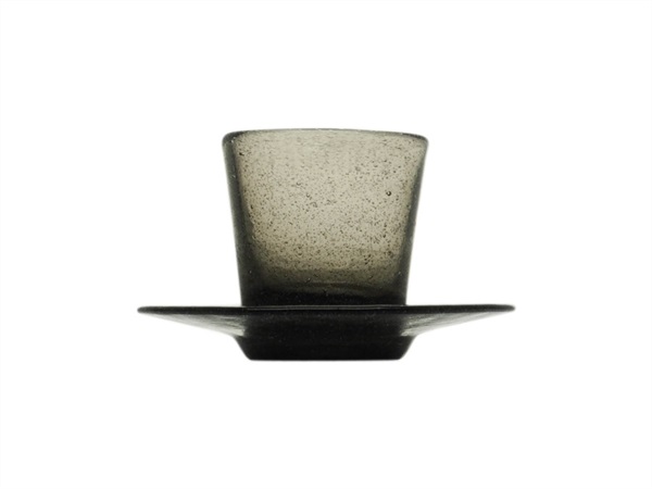 MEMENTO Memento Coffee cup+piattino - Black Transp.