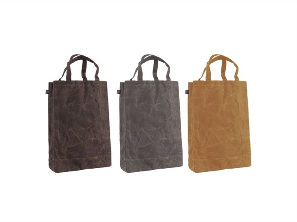 COUNTRY STYLE Borsa Alta in Tela Cerata Colori Assortiti